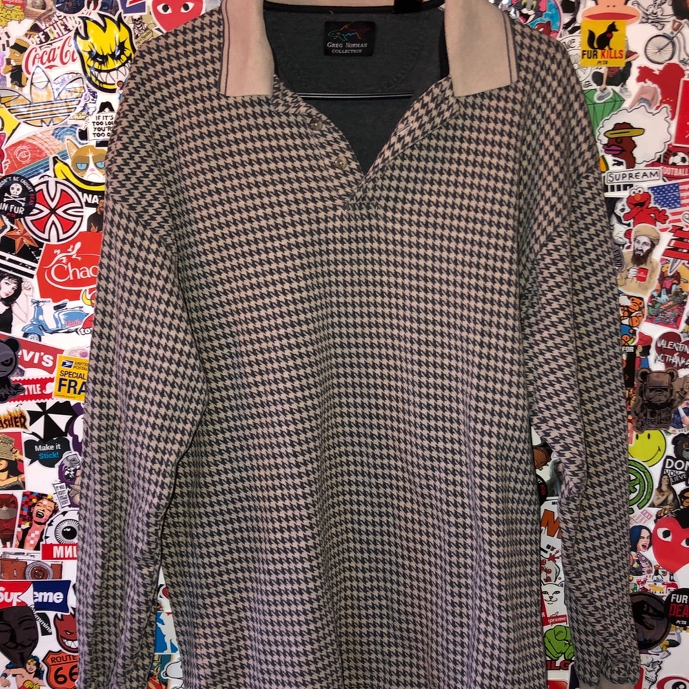 Collared Checkered Sweater